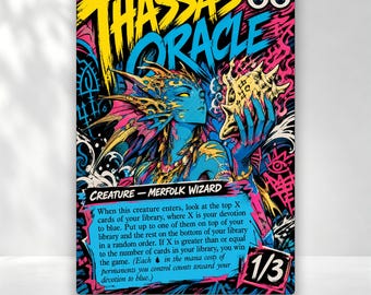 Cartes proxy personnalisées de l'Oracle de Thassa pour Magic: The Gathering