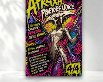 Atraxa, Voix des Préteurs - Cartes Proxies Personnalisées Neon Art MTG