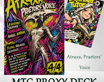 Deck de proxys personnalisés Atraxa, Voix des Préteurs, style graffiti MTG