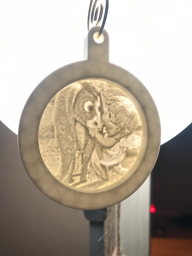 Nestor the long eared donkey Christmas Lithophane Ornament Needs light for image to show image 3