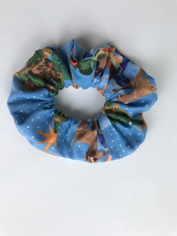 Rudolph The Red Nosed Reindeer Scrunchie Rudolph Hair Ties Etsy