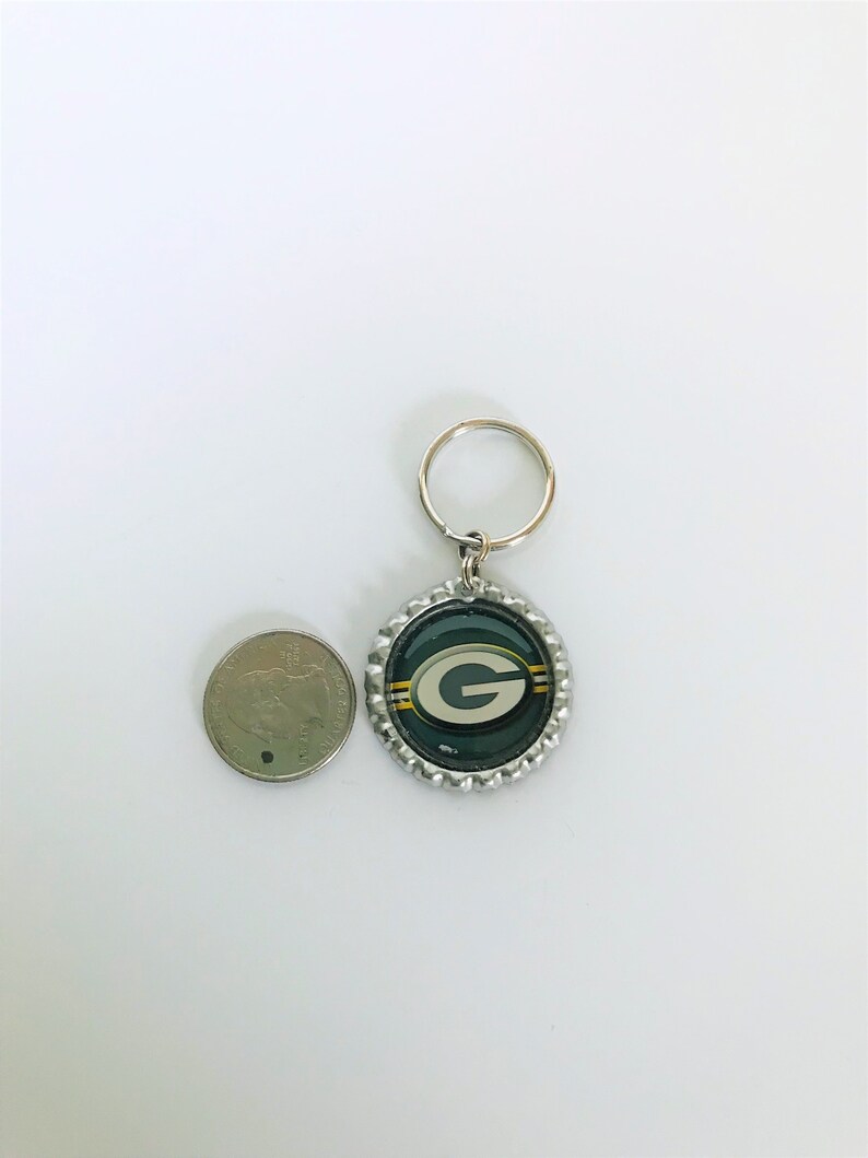 Green Bay Packers Key Ring Packers Keychain Green Bay Etsy