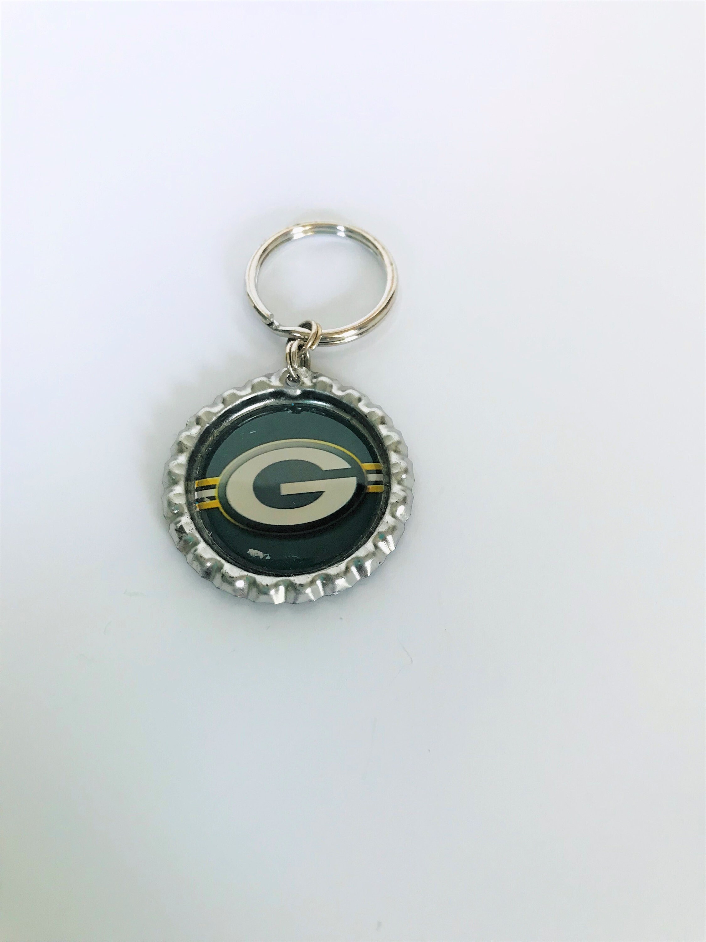 Green Bay Packers Key Ring Packers Keychain Green Bay Etsy