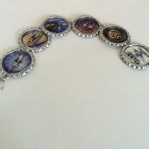 baltimore ravens charm bracelet