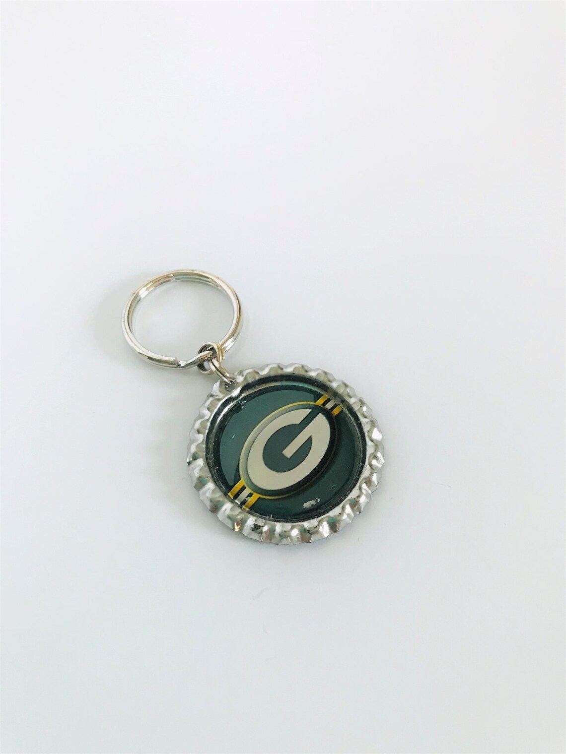 Green Bay Packers Key Ring Packers Keychain Green Bay Etsy