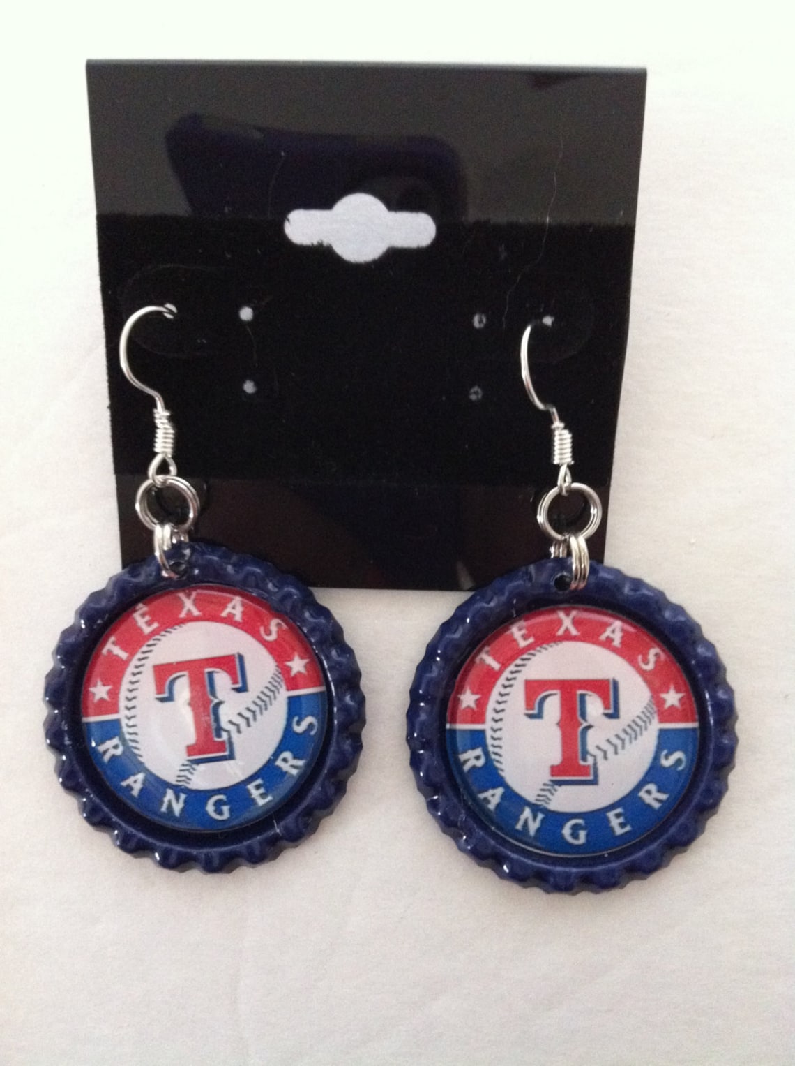 Texas Rangers Baseball Earrings Texas Rangers Jewelry Texas Etsy