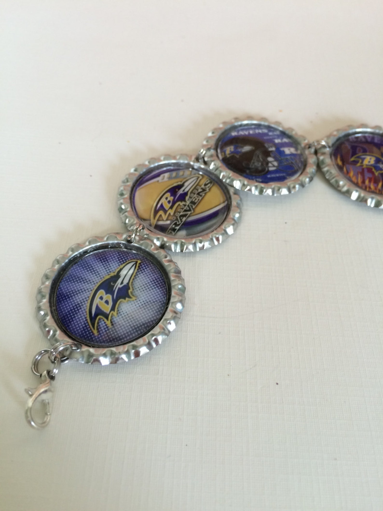 baltimore ravens charm bracelet
