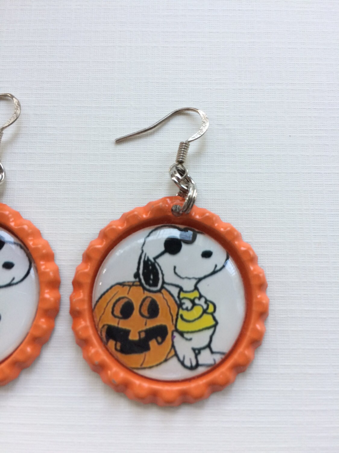 Halloween Earrings Snoopy Halloween Earrings Snoopy Joe Cool Etsy