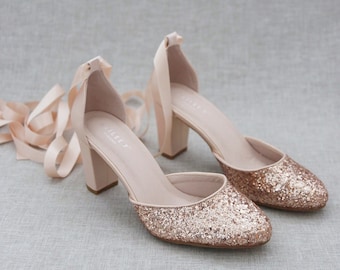 Rose Gold Heels - Etsy