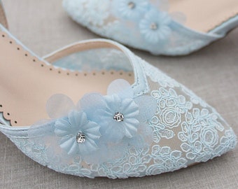 light blue wedding sandals