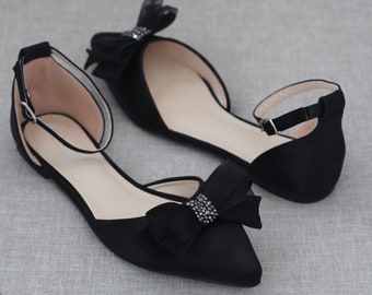 womens black evening shoes