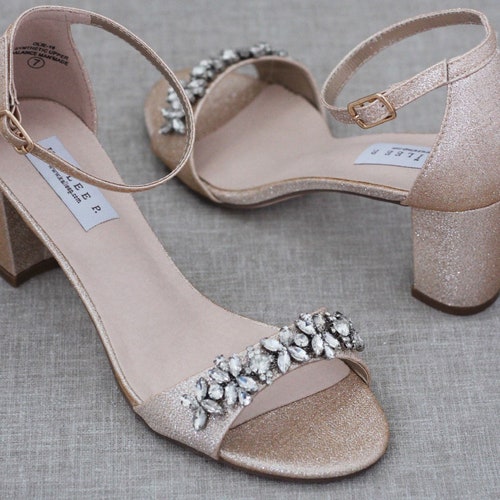 block heel sandals floral