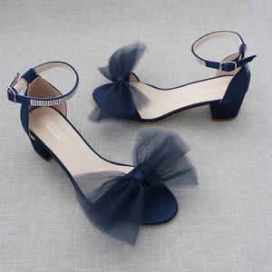Navy small heel sandals clearance