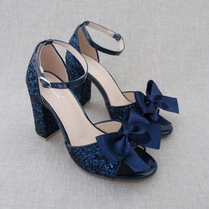 Glitter heel sandals top