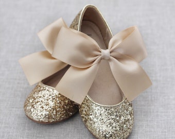 dusky pink flower girl shoes
