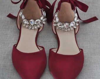 wine wedding shoes