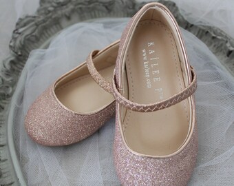 childrens rose gold shoes
