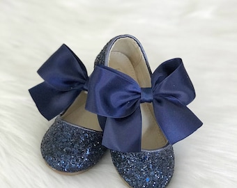 girls navy dress shoes