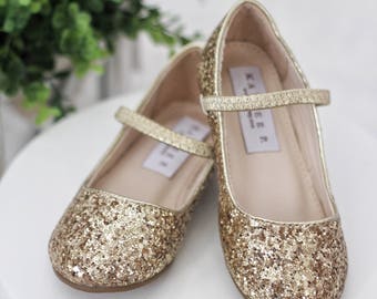 infant gold shoes