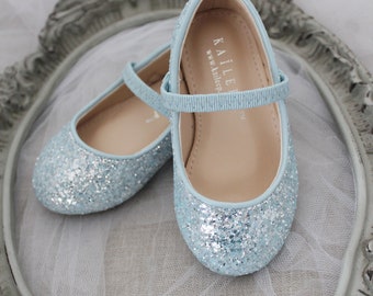 light blue sparkly shoes