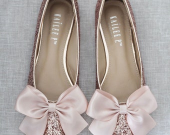 rose gold wedding wedges