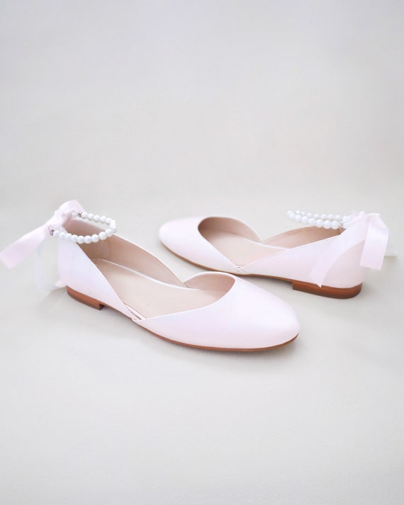 Chaussure plate rose poudré discount