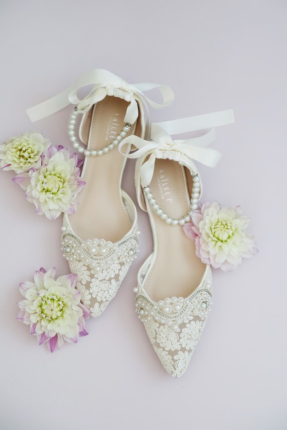 Crochet wedding shoes deals