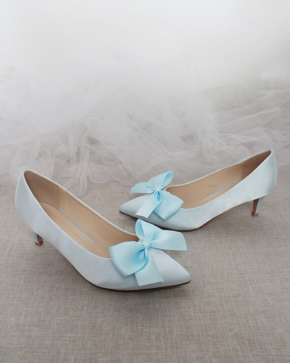 Baby blue sales low heels