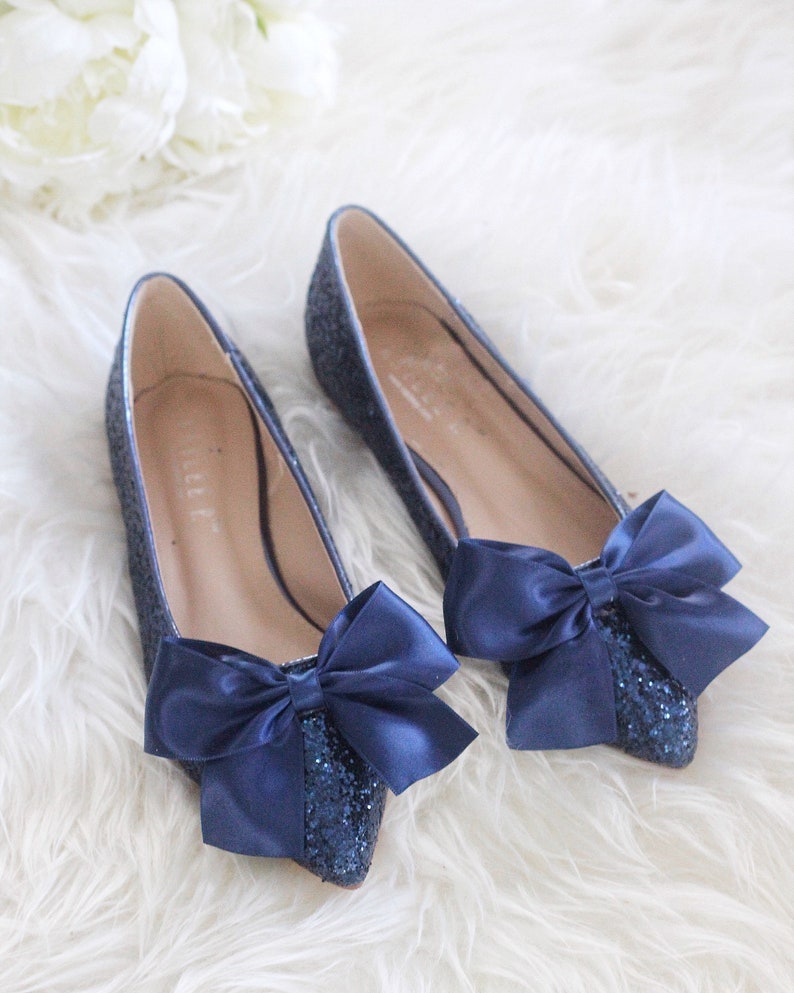 navy blue bridesmaid shoes