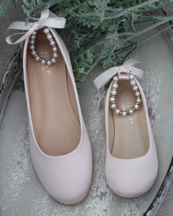 blush pink flats