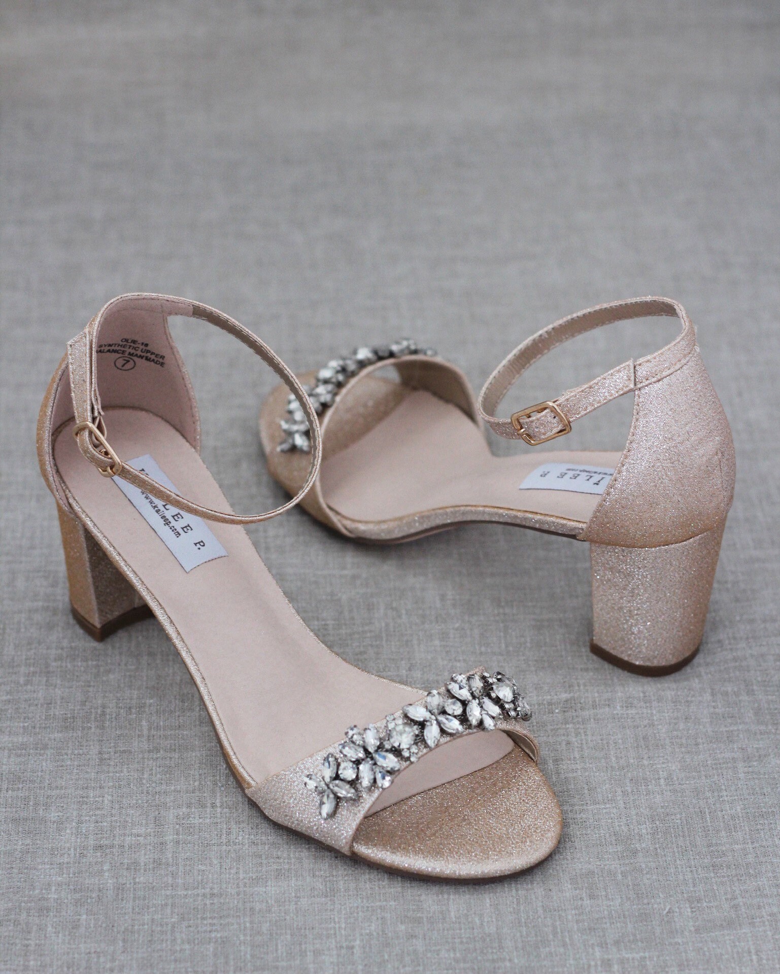 glitter heeled boots