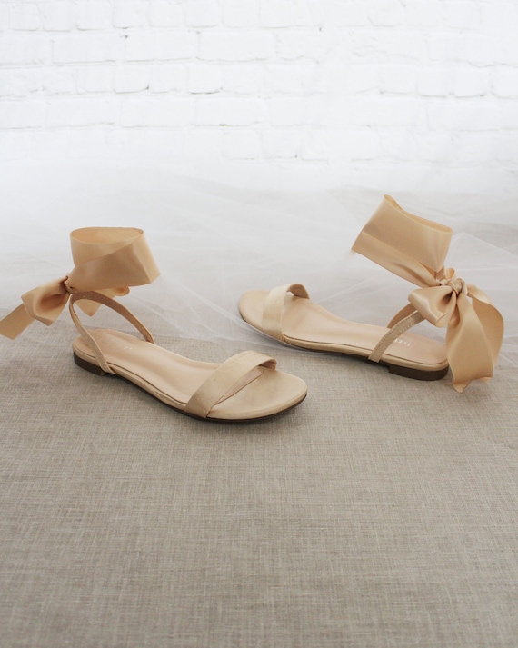 Champagne flat best sale sandals