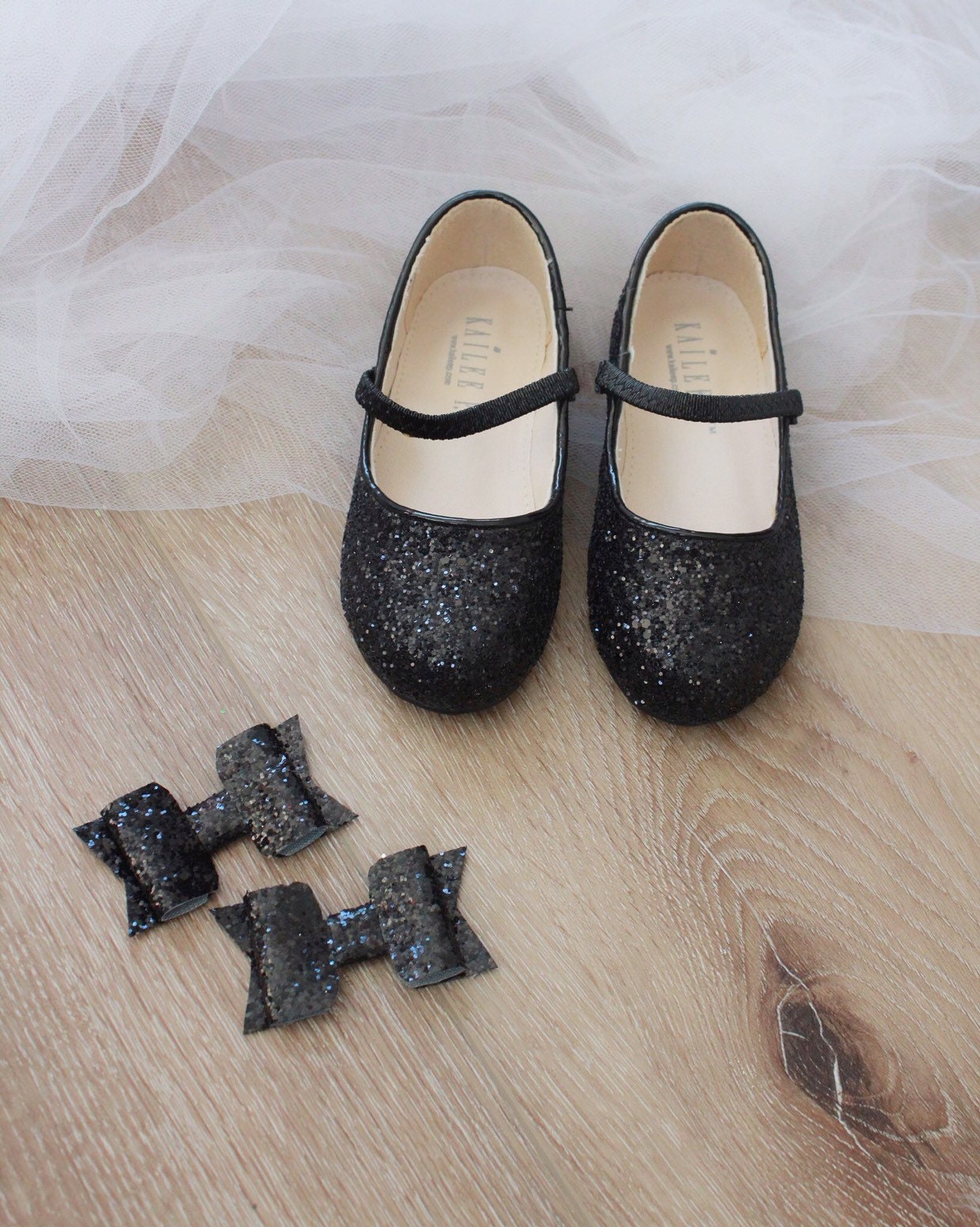 Black Rock Glitter Mary jane Flats Flower Girls Shoes Halloween Shoes Toddler Shoes Party Shoes Holiday Shoes Fall Girls Shoes Etsy Canada