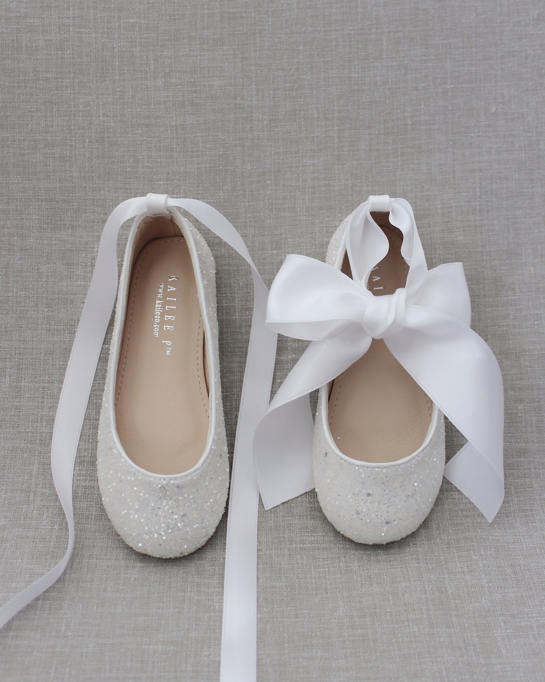 靴 Mary Jane Crystal Ribbon Satin Flats 37 XL_p0218545244.jpg