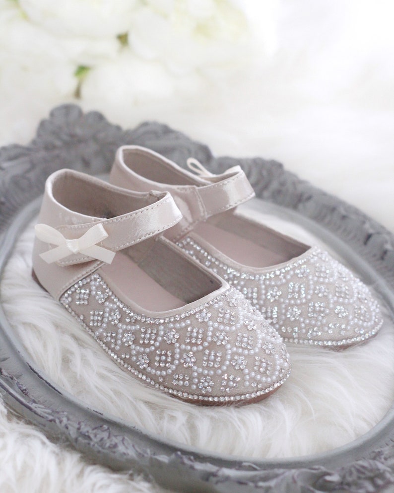 girls champagne shoes
