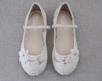 Christening Bridesmaid Communion Girls Shoes Party White-XD-04 Flower-Girl Christening Bridesmaid Communion Girls Shoes Party White-XD-04 Flower-Girl
