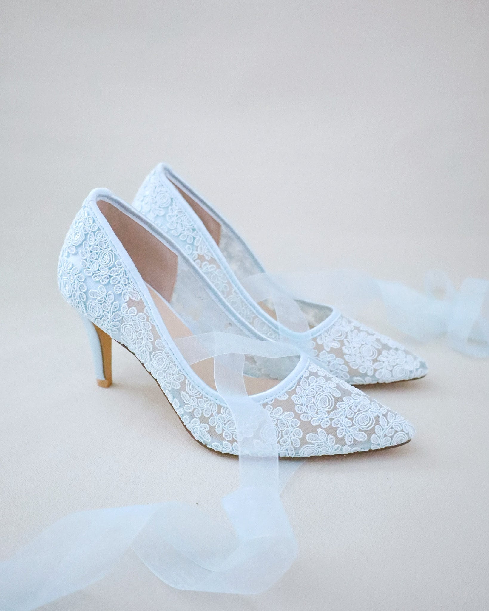 Ice blue wedding best sale shoes