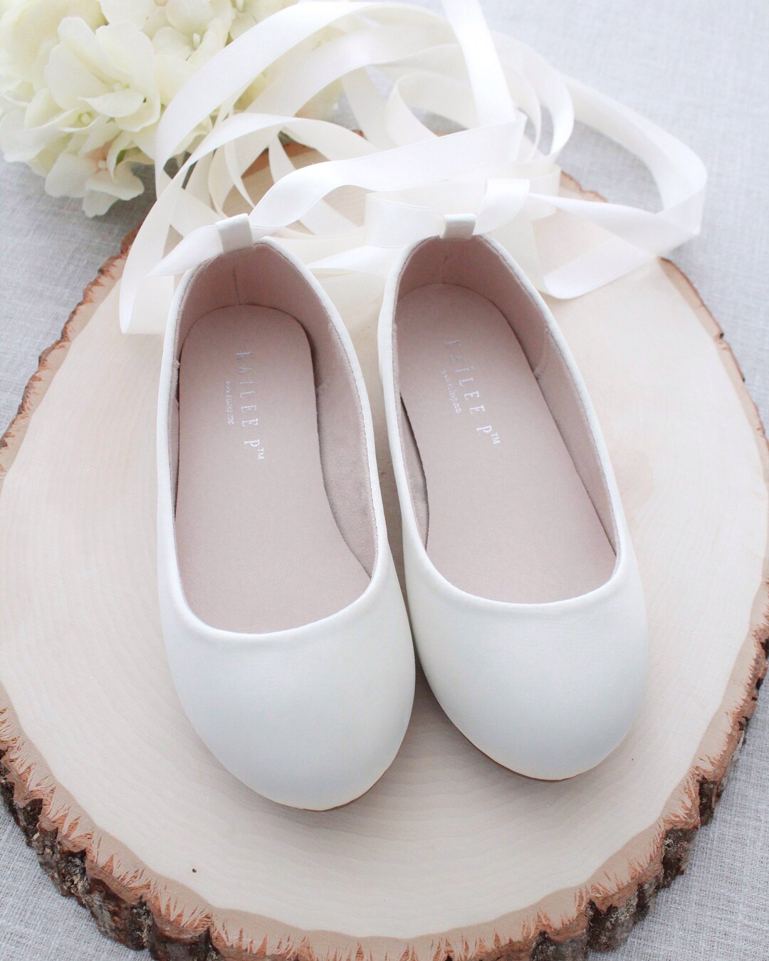 Ivory ballet shoes children's deals