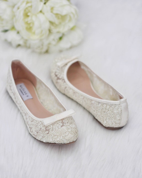 Women wedding Shoes bridesmaid Shoes IVORY Crochet Lace | Etsy