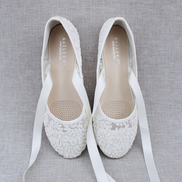 womens ivory flats