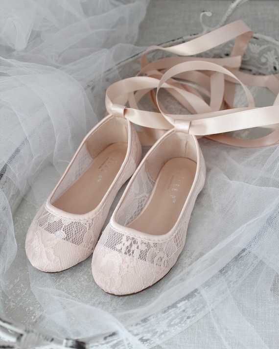 lace ballerina pumps