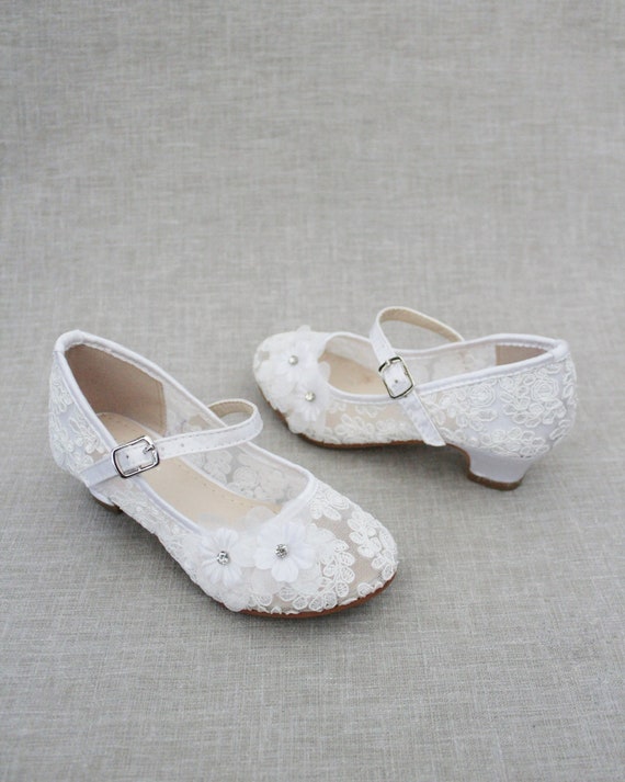 White lace mary sales jane heels