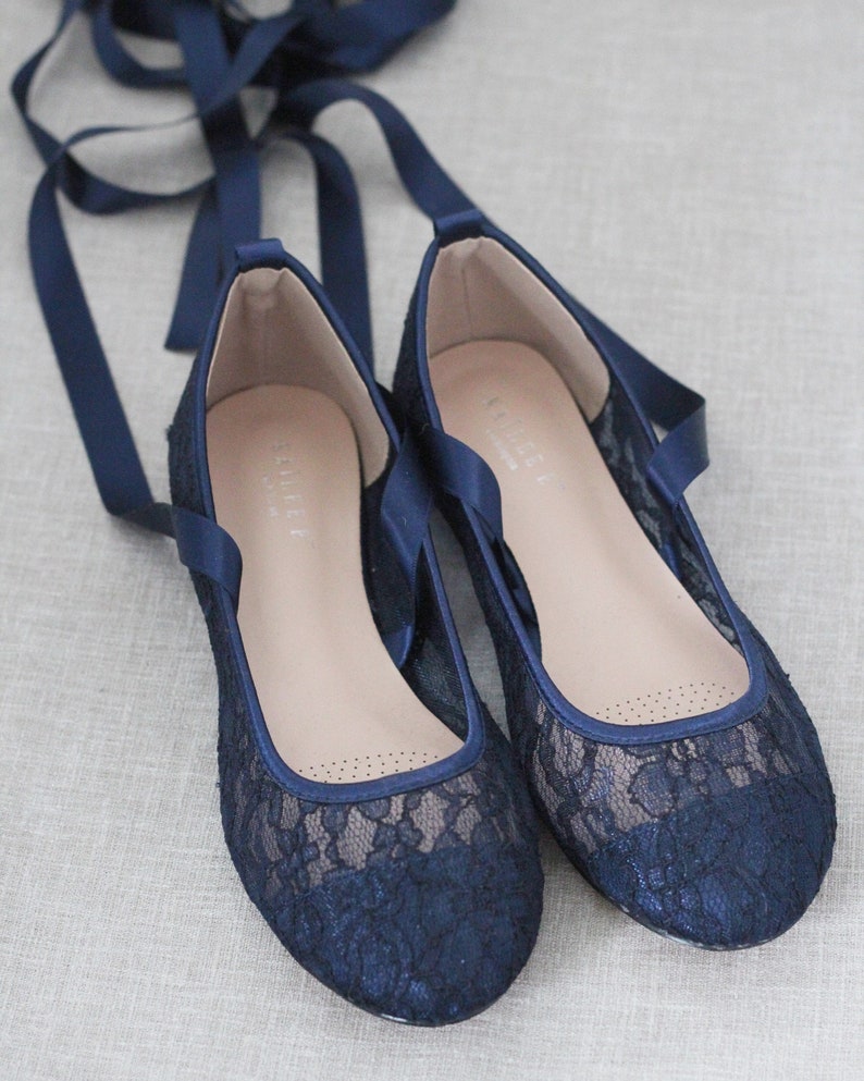 lace up ballet flats round toe