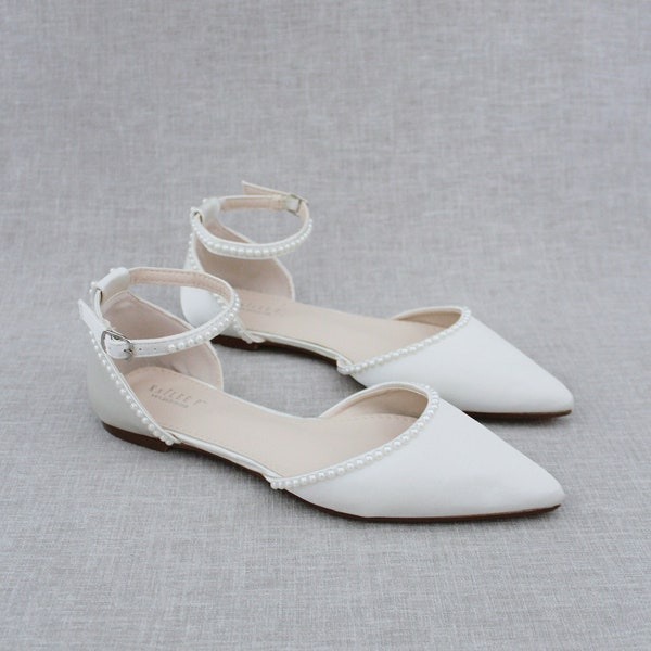 plain ivory wedding shoes