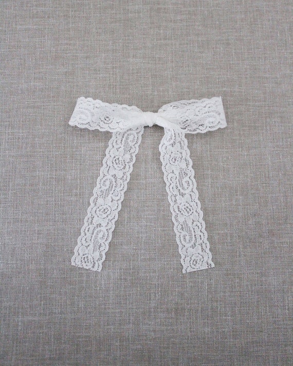 Weiße Spitzen-Haarspange Mit Schleife – Große Haarschleife Für Frauen, 24x38 Cm, Für Hochzeit & Alltag