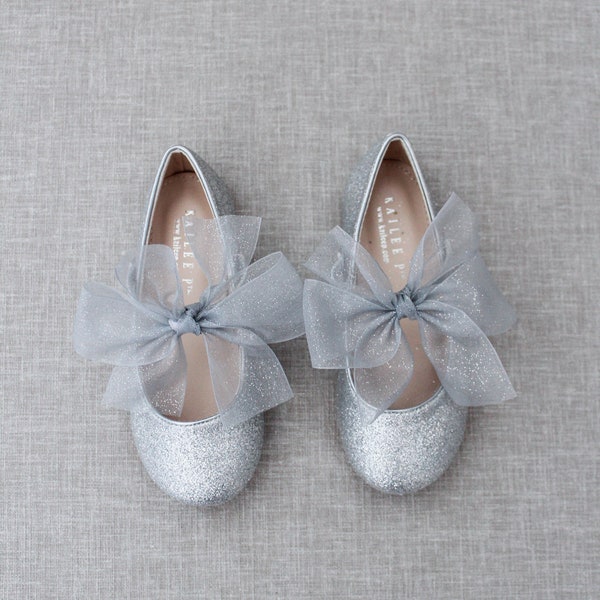 Silver Glitter Shoes Etsy
