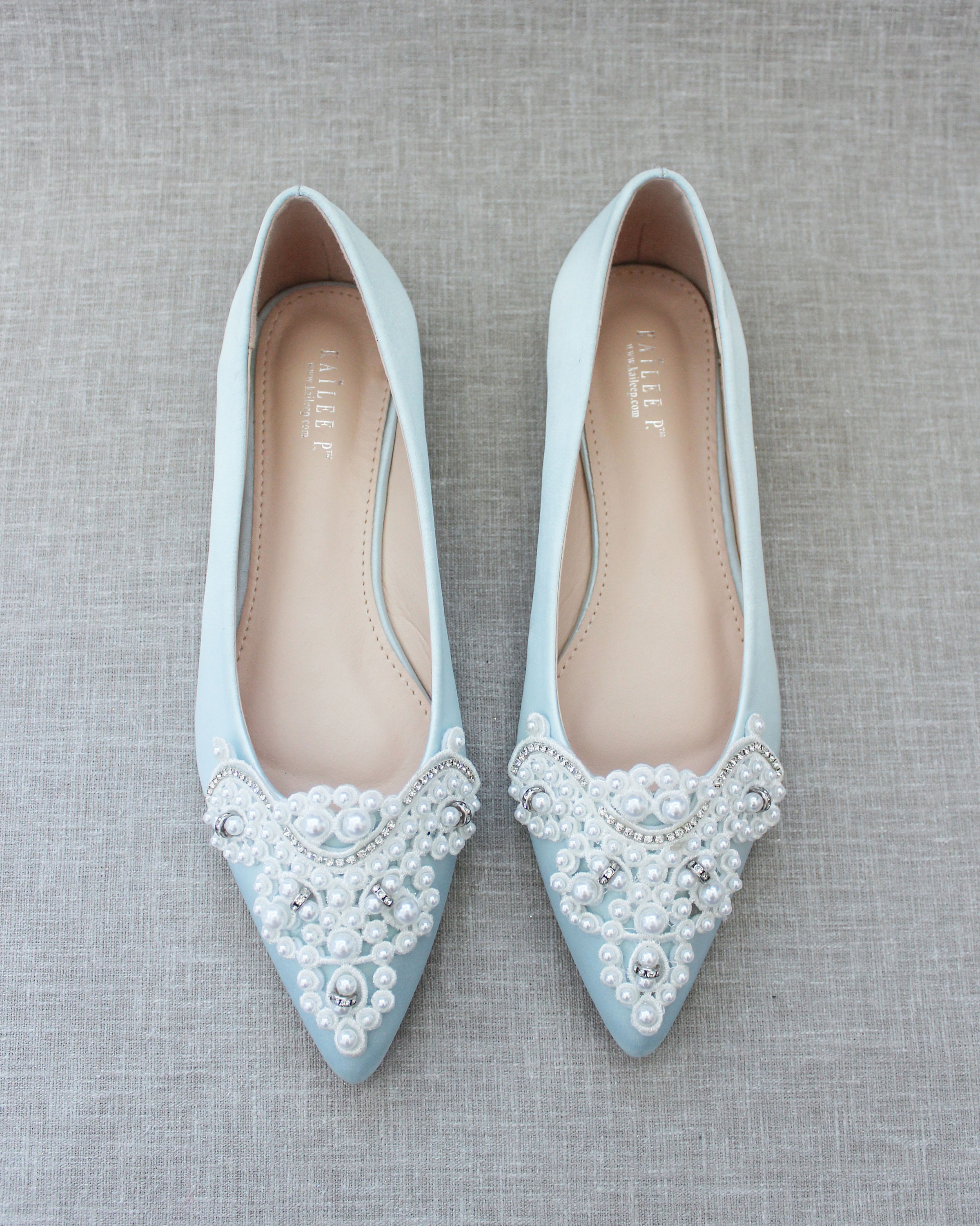 Baby blue flats best sale wedding