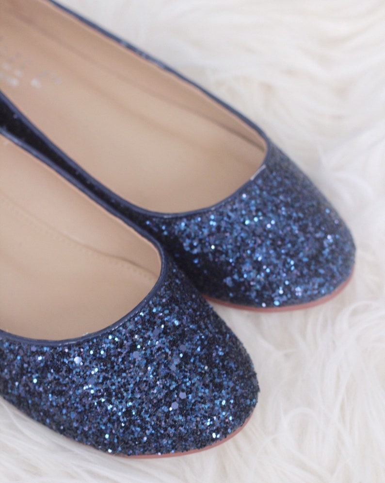 flat shoes with sparkles