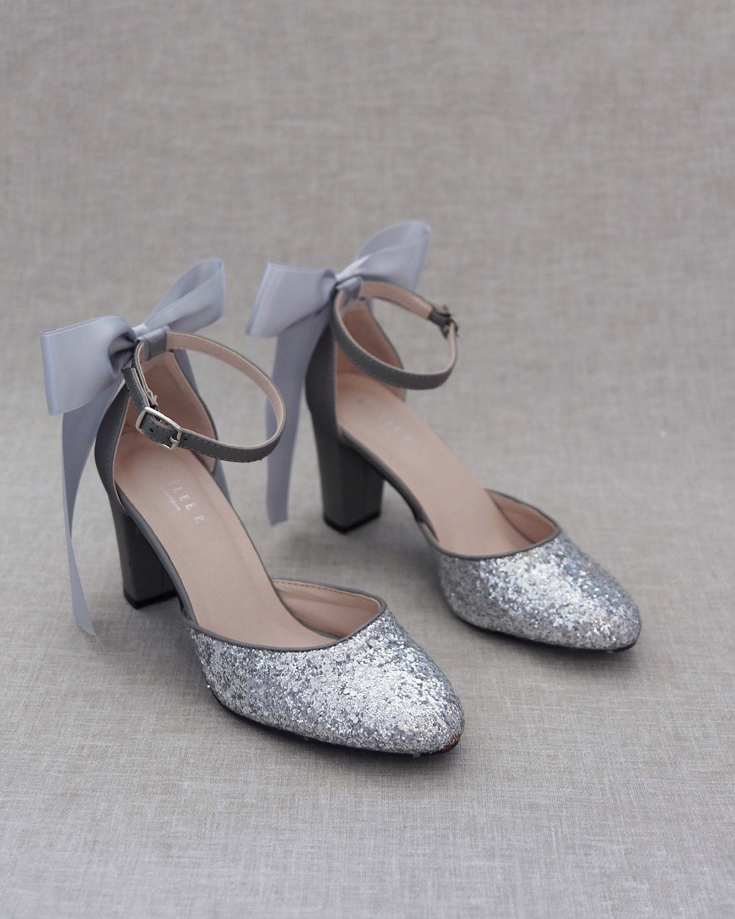 Pin by Pinner on Night Dresses | Silver shoes outfit, Silver sparkly shoes, Silver  shoes low heel