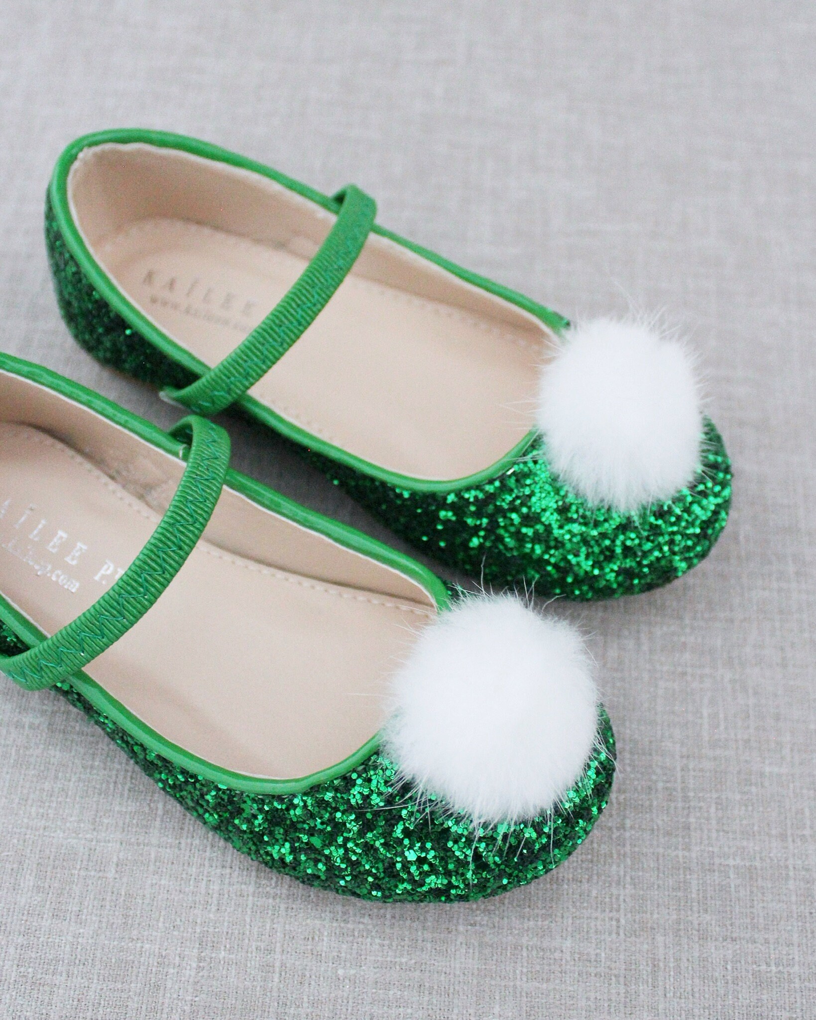 Girls green hotsell glitter shoes
